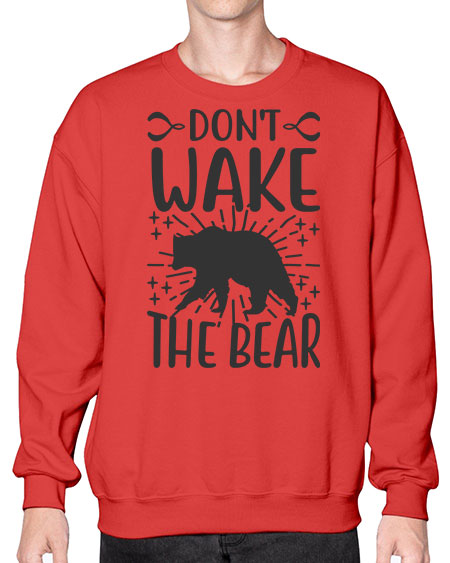 dont wake the bear 97# - bears - animals- Sweatshirt - Crew