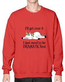dramatic unicorn 96# - unicorn- Sweatshirt - Crew