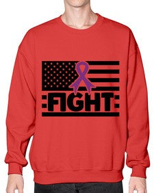 fight 145# - alzheimers- Sweatshirt - Crew