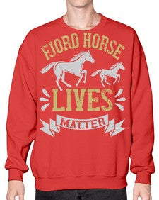 fjord horse lives matter Style 54# - horse- Sweatshirt - Crew