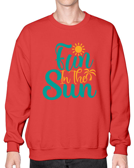 fun in the sun Style 104# - summer- Sweatshirt - Crew