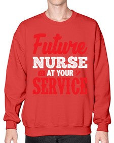 future nurse at your service 812# - nurse- Sweatshirt - Crew
