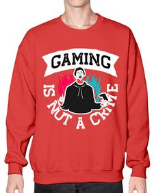 gaming is not a crime 97# - video games- Sweatshirt - Crew