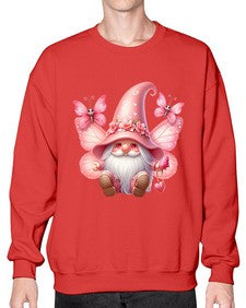 gnome with butterfly 02# - gnome- Sweatshirt - Crew