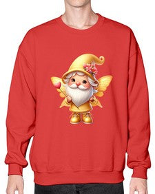 gnome with butterfly 05# - gnome- Sweatshirt - Crew