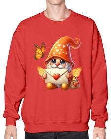 gnome with butterfly 06# - gnome- Sweatshirt - Crew