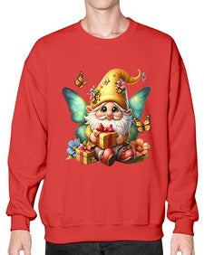 gnome with butterfly 07# - gnome- Sweatshirt - Crew