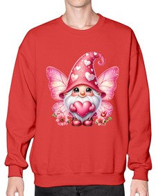 gnome with butterfly 08# - gnome- Sweatshirt - Crew
