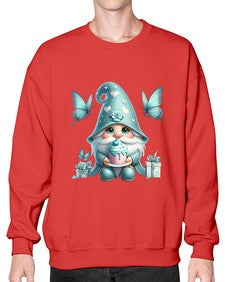 gnome with butterfly 10# - gnome- Sweatshirt - Crew