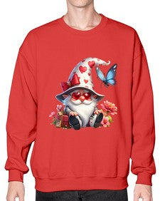 gnome with butterfly 13# - gnome- Sweatshirt - Crew