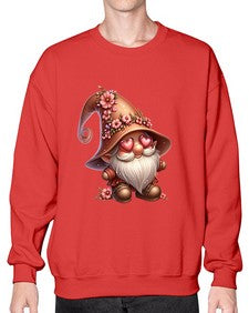 gnome with butterfly 15# - gnome- Sweatshirt - Crew