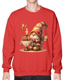 gnome with butterfly 21# - gnome- Sweatshirt - Crew