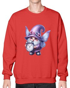 gnome with butterfly 23# - gnome- Sweatshirt - Crew