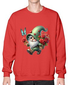 gnome with butterfly 24# - gnome- Sweatshirt - Crew