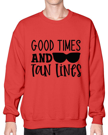 good times and tan lines Style 99# - summer- Sweatshirt - Crew