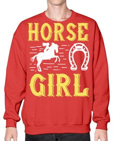 horse girl Style 51# - horse- Sweatshirt - Crew