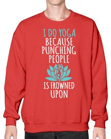 i do yoga  275# - yoga- Sweatshirt - Crew