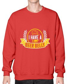 i have a beer belly 1110# - beer- Sweatshirt - Crew