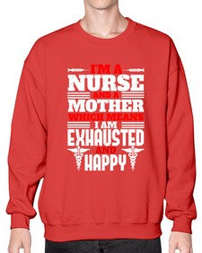im a nurse and a mother Style 959# - nurse- Sweatshirt - Crew