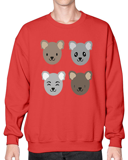 koala bears 167# - bears - animals- Sweatshirt - Crew