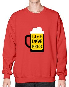 live love beer 1339# - beer- Sweatshirt - Crew