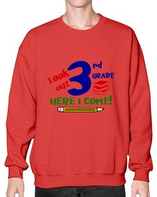 look out third grade 510# - third grade- Sweatshirt - Crew