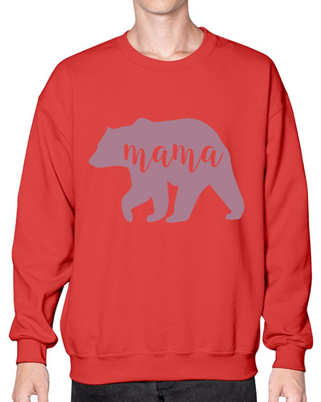 mama bear 175# - bears - animals- Sweatshirt - Crew