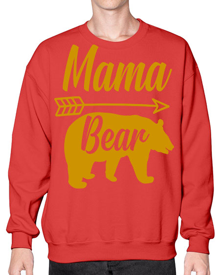 mama bear 185# - bears - animals- Sweatshirt - Crew