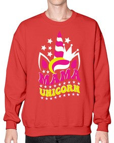 mama unicorn 285# - unicorn- Sweatshirt - Crew