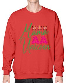 mama unicorn 288# - unicorn- Sweatshirt - Crew