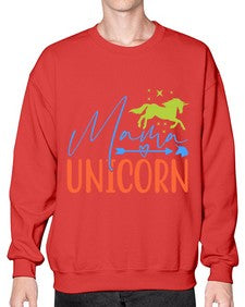 mama unicorn 297# - unicorn- Sweatshirt - Crew