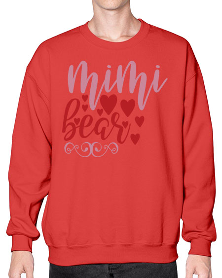 mimi bear 189# - bears - animals- Sweatshirt - Crew