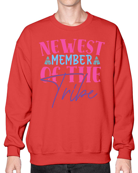 newest member of the tribe Style 166# - baby- Sweatshirt - Crew
