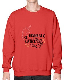 obviously a unicorn 334# - unicorn- Sweatshirt - Crew