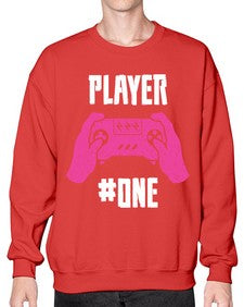 player one 147# - video games- Sweatshirt - Crew