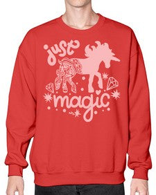 quotes of unicorns just magic just magic 350# - unicorn- Sweatshirt - Crew