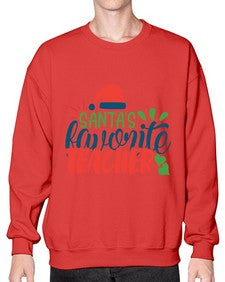 santas favorite teacher Style 350# - teacher- Sweatshirt - Crew