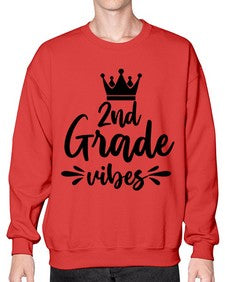 second Grade vibes 838# - second grade- Sweatshirt - Crew