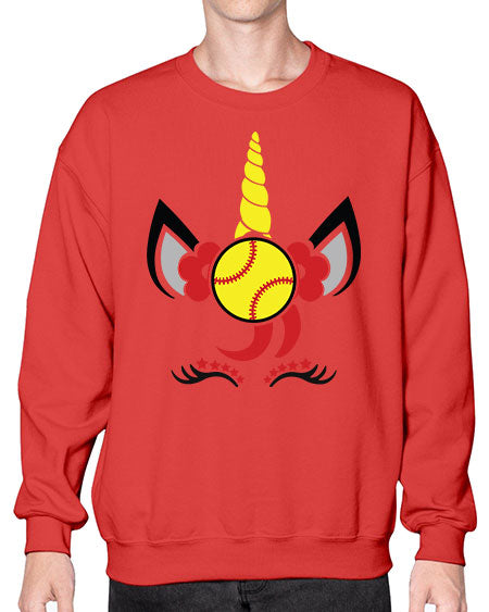 softball unicorn 401# - softball- Sweatshirt - Crew