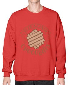 stealing chocolates 407# - chocolate- Sweatshirt - Crew