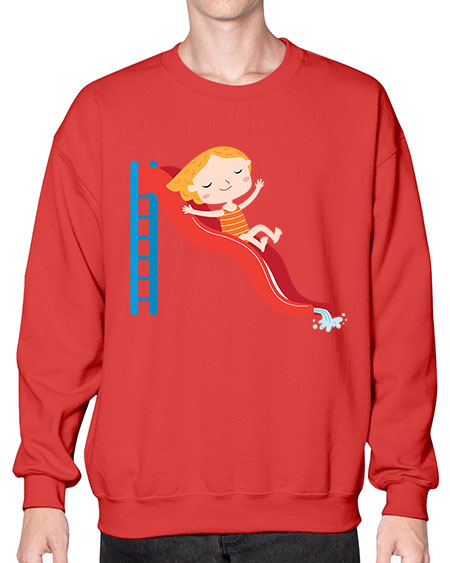 summer characters 74# - summer- Sweatshirt - Crew