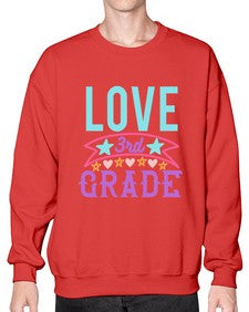 third Grade Love 968# - third grade- Sweatshirt - Crew
