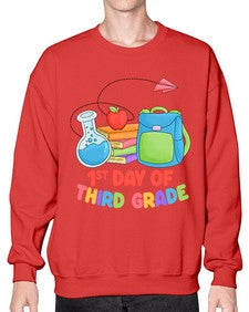 third day of third Grade 945# - third grade- Sweatshirt - Crew