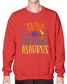third grade asaurus 948# - third grade- Sweatshirt - Crew