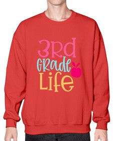 third grade life design 966# - third grade- Sweatshirt - Crew