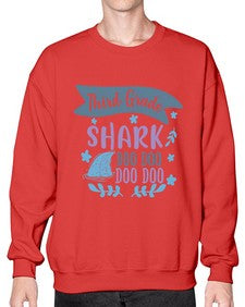 third grade shark doo doo doo doo 972# - third grade- Sweatshirt - Crew