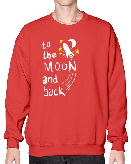 to the moon and back 9# - moon- Sweatshirt - Crew