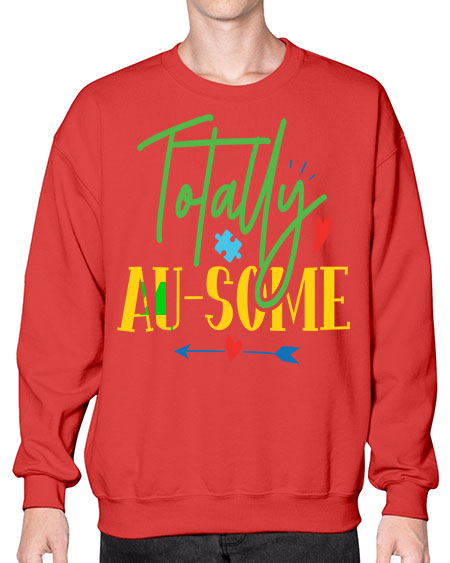 totally ausome Style 1# - autism- Sweatshirt - Crew