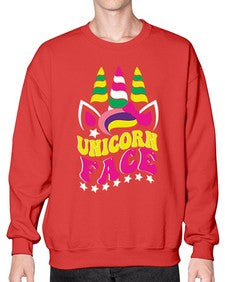 unicorn face 459# - unicorn- Sweatshirt - Crew