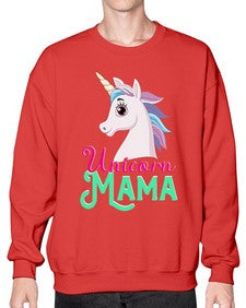 unicorn mama 471# - unicorn- Sweatshirt - Crew